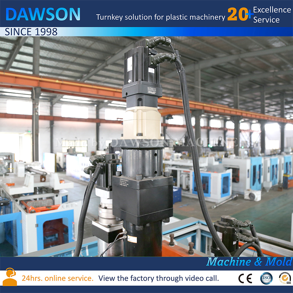 ماكينة تصنيع حاويات HDPE الكهربائية بالكامل ماكينة صنع زجاجات المنظفات 1L 5L