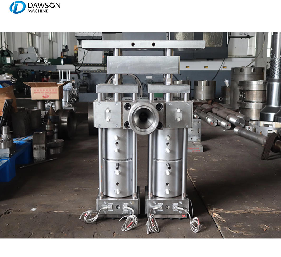 آلة نفخ النفخ من النوع المستمر أحادية الطبقة تموت برأس لزجاجات HDPE بسعة 2 لتر كحد أقصى