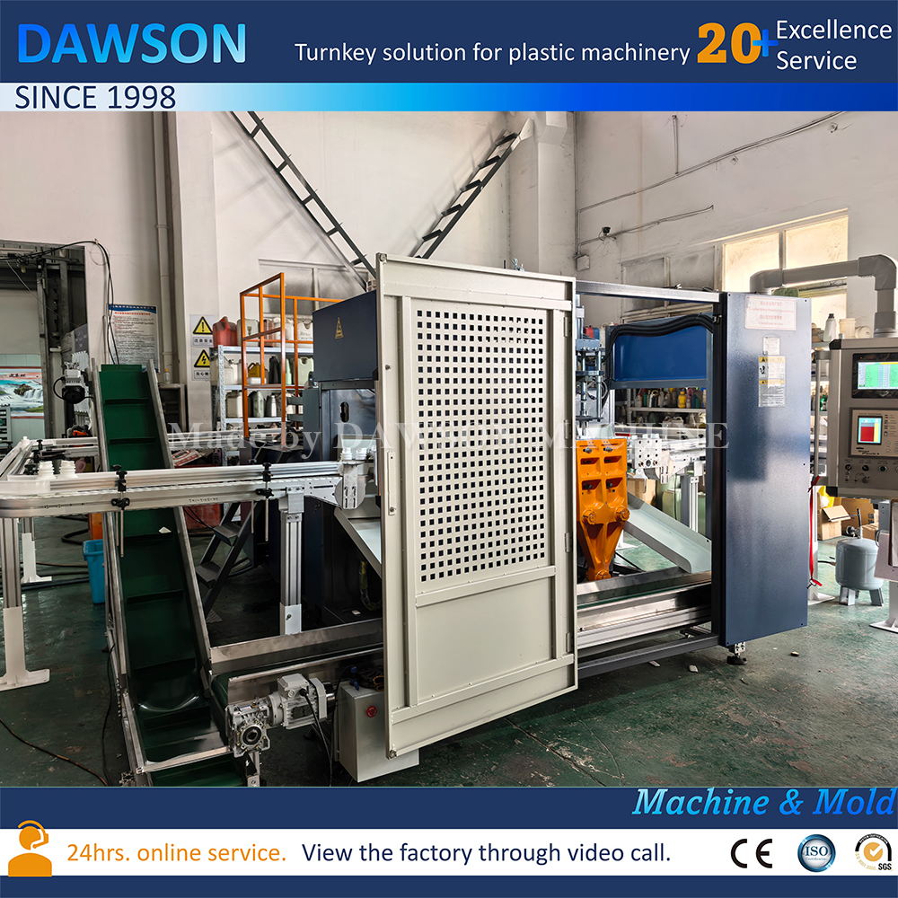 جرة قناع الشعر الأوتوماتيكية الكاملة ، جرة كريم التجميل البلاستيكية ، محطة مزدوجة ، آلة بثق الرأس بالنفخ