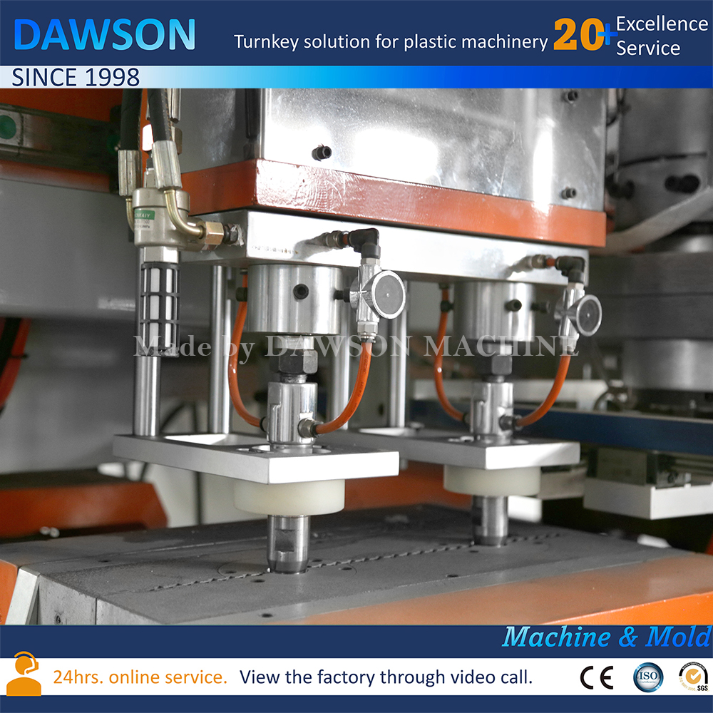 آلات نفخ وتنظيف زجاجات HDPE الكهربائية بالكامل