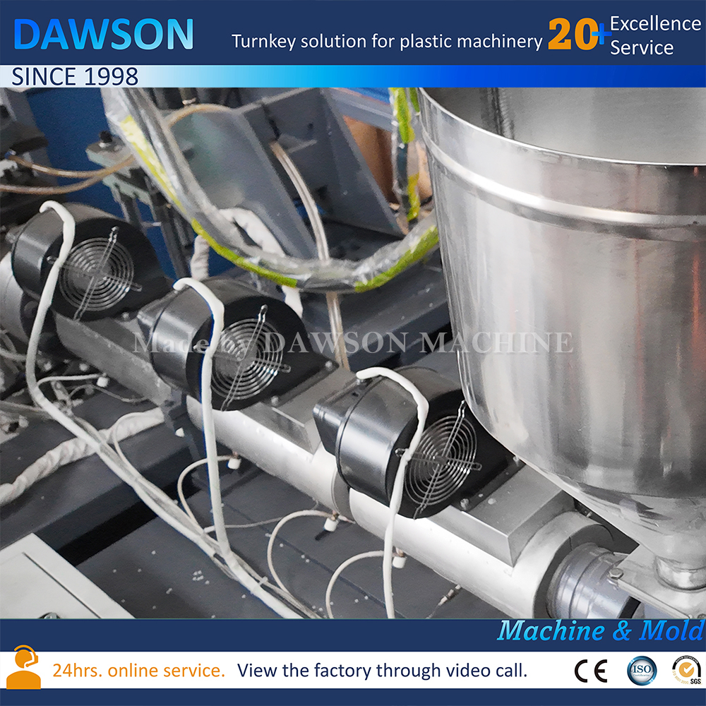 جرة قناع الشعر الأوتوماتيكية الكاملة ، جرة كريم التجميل البلاستيكية ، محطة مزدوجة ، آلة بثق الرأس بالنفخ