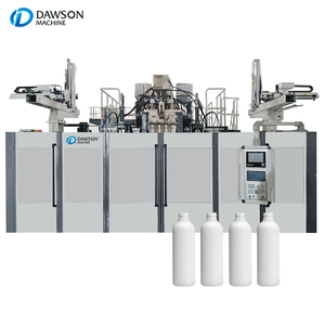 محطة Dobule HDPE ماكينة ماكينة نفخ الحاويات البلاستيكية 