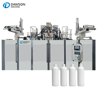 آلة تصنيع HDPE بمحطة مزدوجة آلة نفخ الحاويات البلاستيكية 