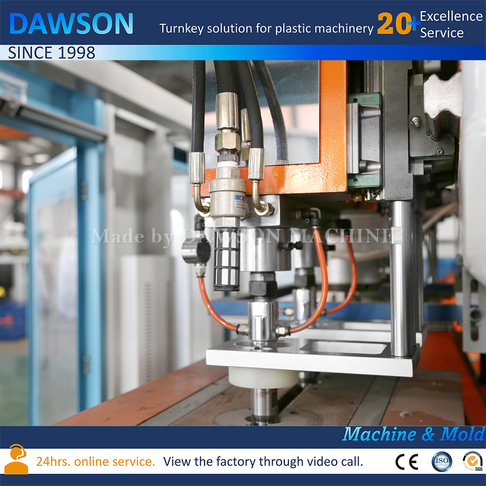 آلات نفخ وتنظيف زجاجات HDPE الكهربائية بالكامل