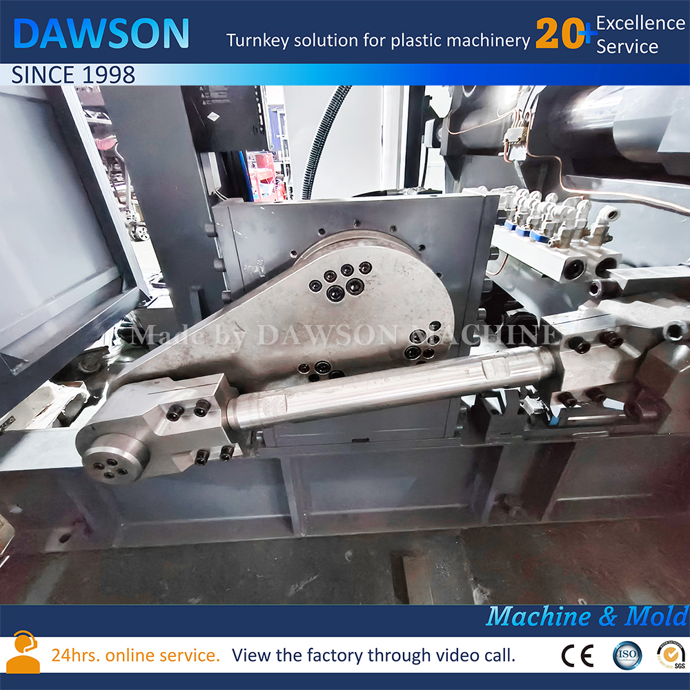 محطة Dobule HDPE ماكينة ماكينة نفخ الحاويات البلاستيكية 