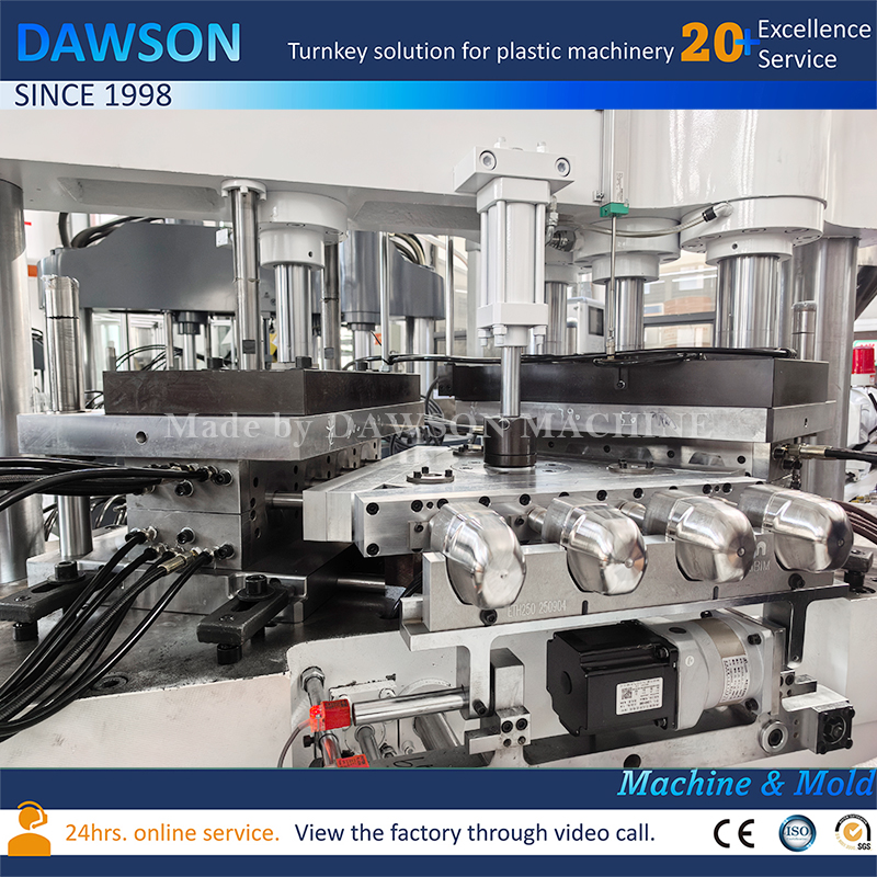 آلات صنع حاويات كريم الفازلين عالية الدقة آلات تغليف مستحضرات التجميل 30 مل حجم السفر الفازلين الجرار المدمجة حقن ضربة صب الآلة 