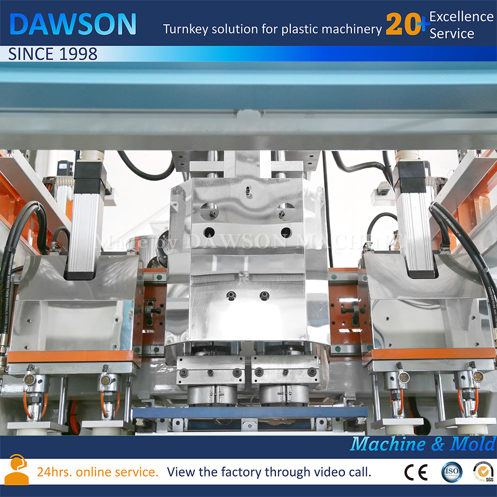 ماكينة تصنيع حاويات HDPE الكهربائية بالكامل ماكينة صنع زجاجات المنظفات 1L 5L