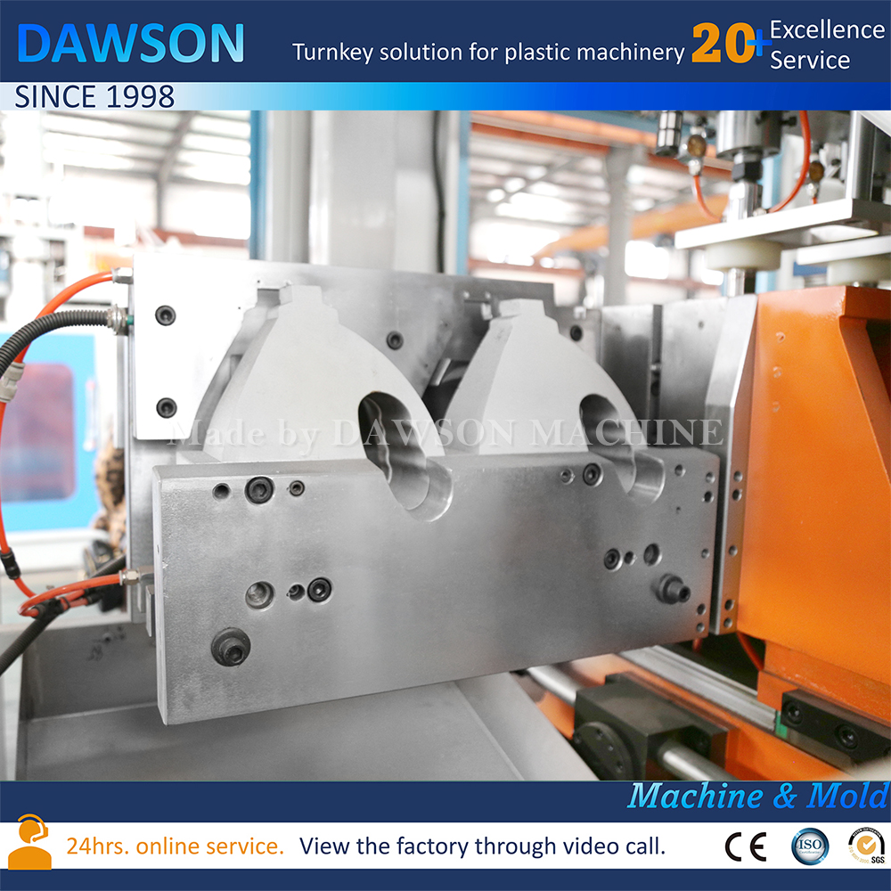 ماكينة نفخ وقذف جيريكان الكهربائية بالكامل بمحطة مزدوجة HDPE 3L 5L