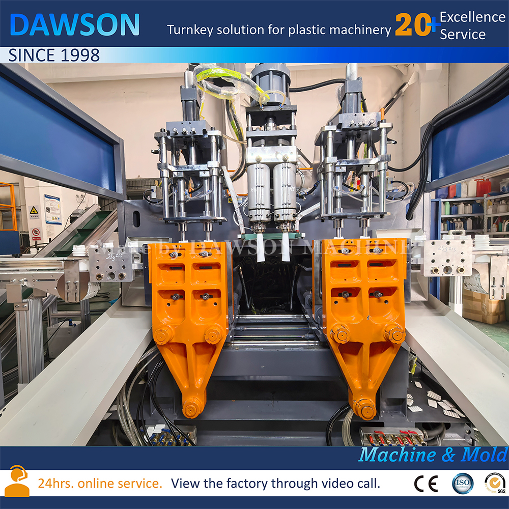 جرة قناع الشعر الأوتوماتيكية الكاملة ، جرة كريم التجميل البلاستيكية ، محطة مزدوجة ، آلة بثق الرأس بالنفخ