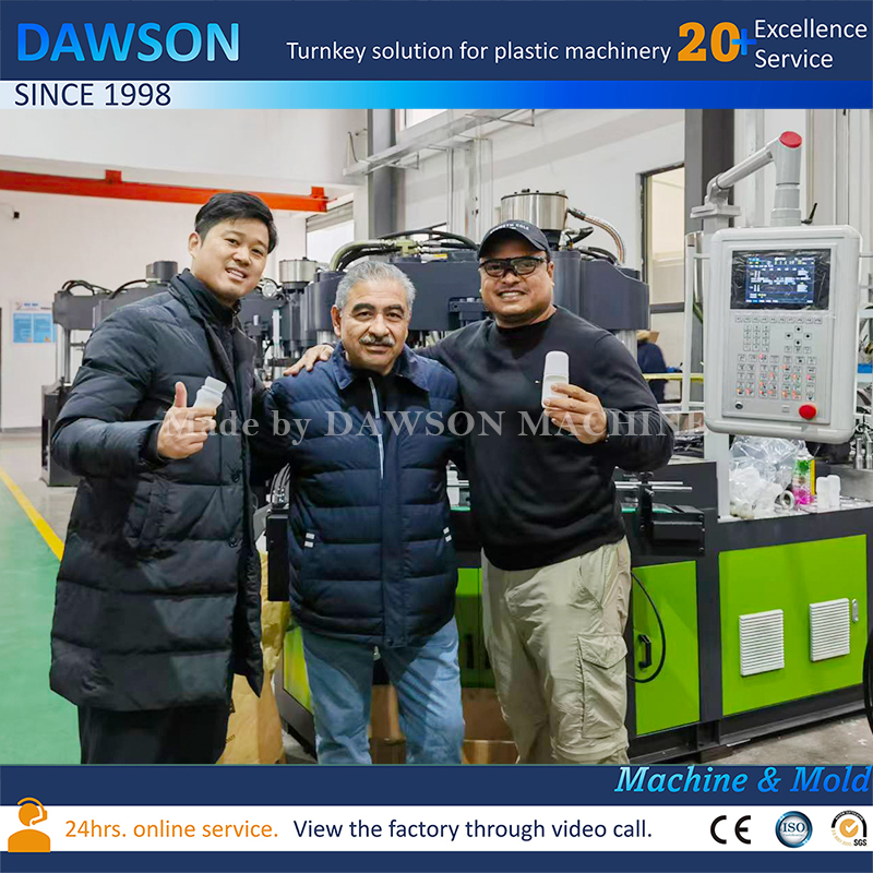 آلات صنع حاويات كريم الفازلين عالية الدقة آلات تغليف مستحضرات التجميل 30 مل حجم السفر الفازلين الجرار المدمجة حقن ضربة صب الآلة 