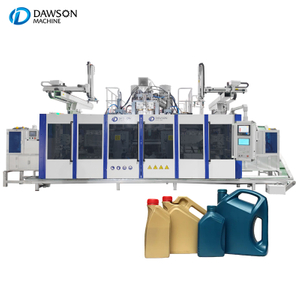 آلة نفخ علب جيري المعتمدة من CE DSB90II ذات المحطة المزدوجة لزجاجات المواد الكيميائية HDPE سعة 5 لتر