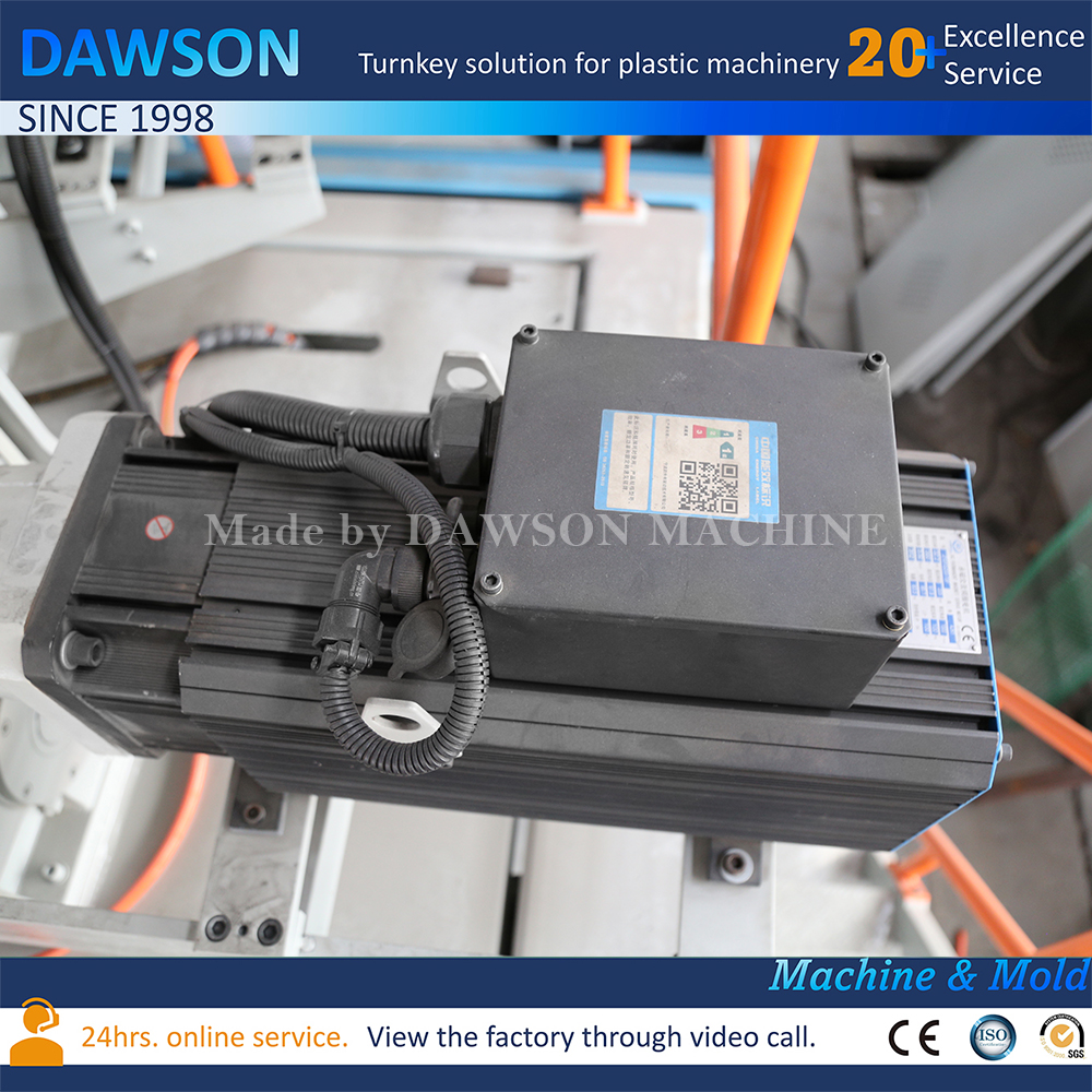 ماكينة نفخ وقذف جيريكان الكهربائية بالكامل بمحطة مزدوجة HDPE 3L 5L