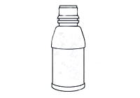 100 مل --- زجاجة بلاستيك سعة 1 لتر