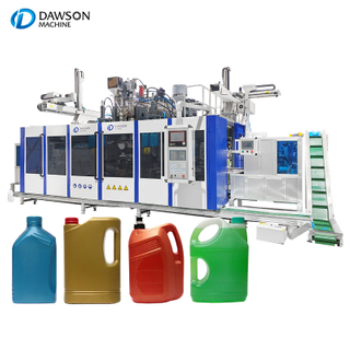 آلة إنتاج جركن 5L HDPE ذات رأس مزدوج احترافية آلة إنتاج جركن 5L HDPE مع تكنولوجيا البثق اللولبي الثلاثي