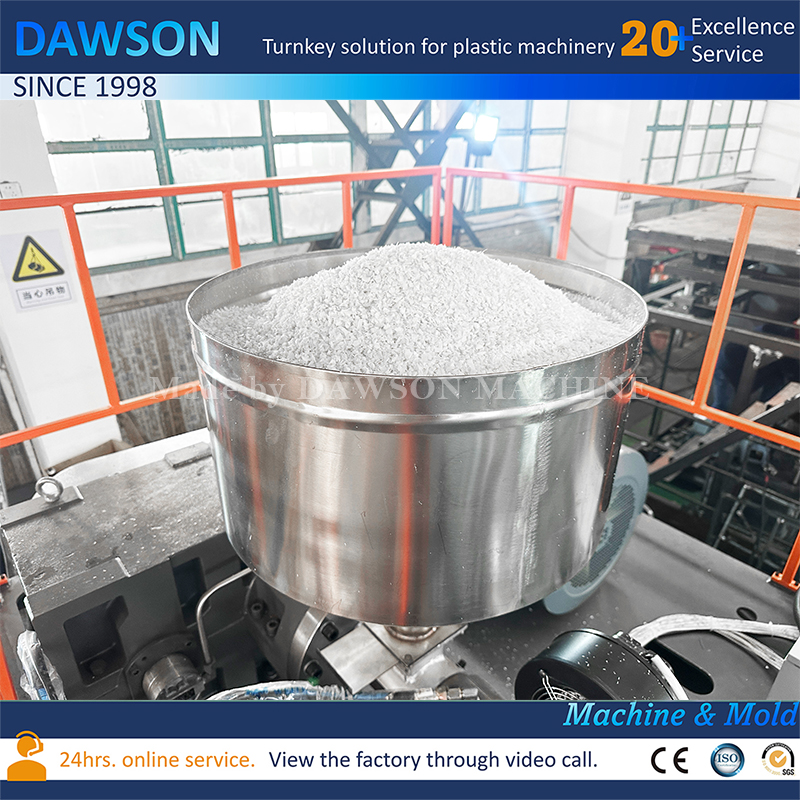 محطة واحدة ذات 5 رؤوس HDPE ذات الفم العريض لتصنيع العلب ذات الفم العريض، ماكينة التشكيل بالنفخ، آلات التشكيل بالنفخ