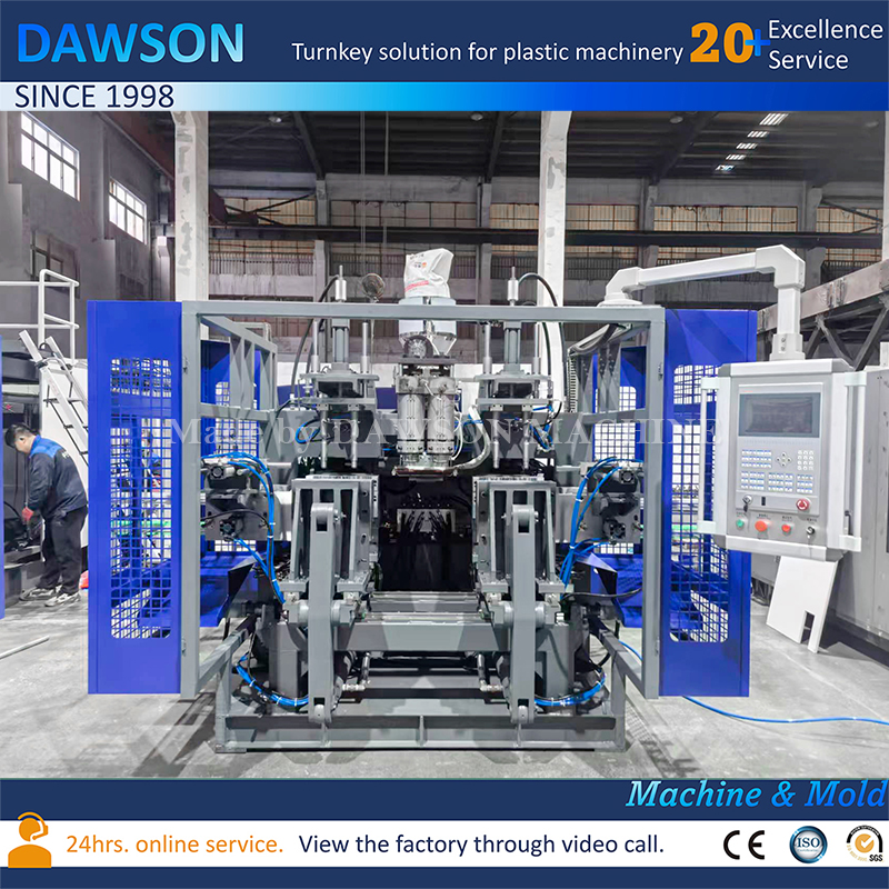 30L واحد يموت رئيس النتوء ضربة مولدر HDPE جيري يمكن صنع آلة لتصنيع جركن البلاستيك HDPE