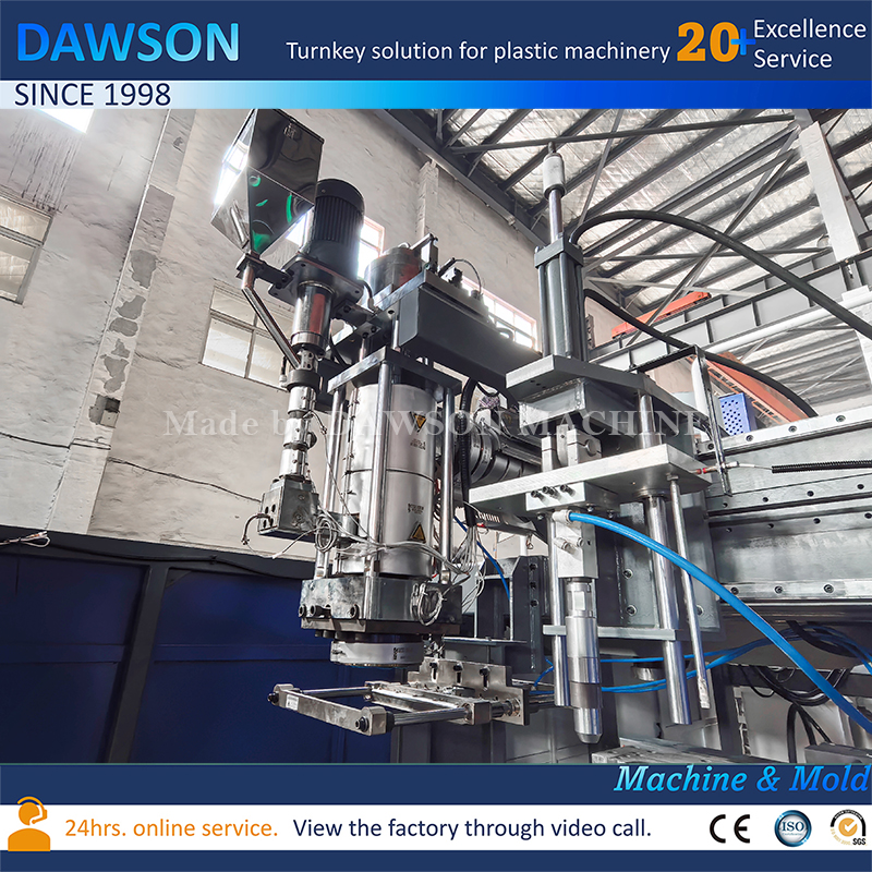 30L واحد يموت رئيس النتوء ضربة مولدر HDPE جيري يمكن صنع آلة لتصنيع جركن البلاستيك HDPE