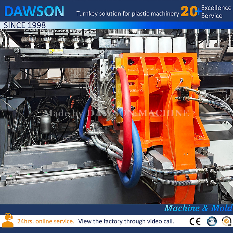 آلة نفخ العلبة ذات الفم العريض HDPE ذات 5 رؤوس عالية الإنتاج للاستخدام الغذائي والكيميائي